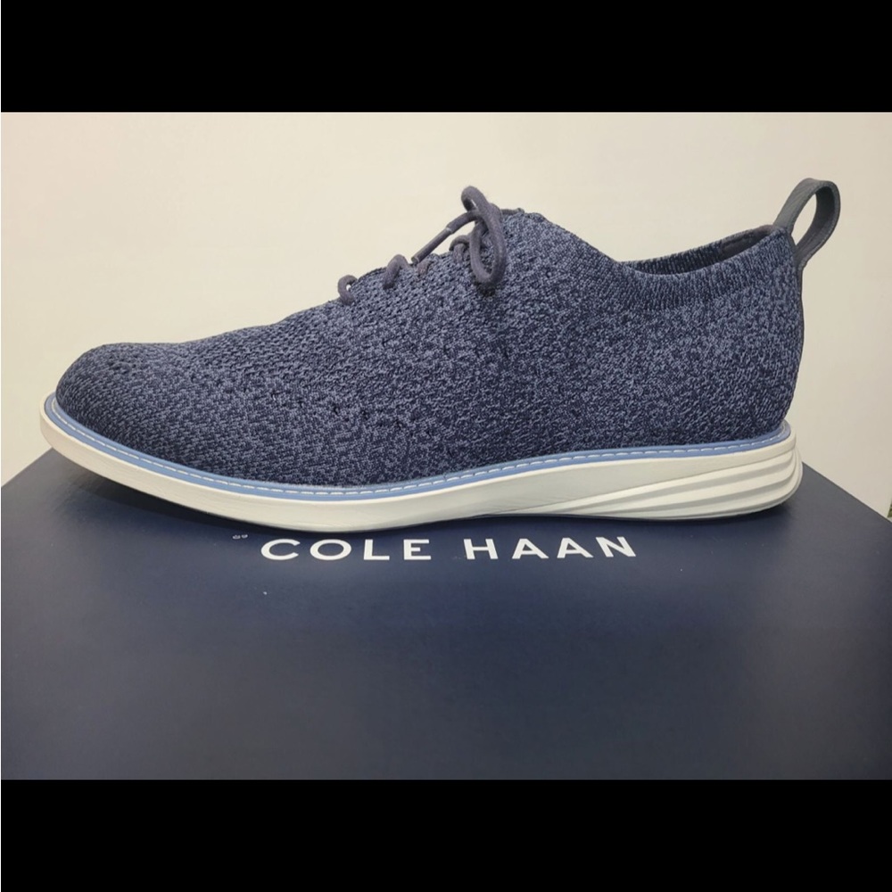 Cole Hann Grand Evolution blue stitch lite oxford’s